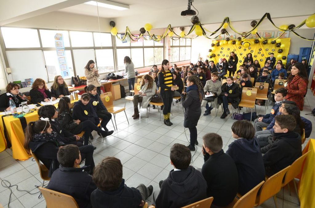 Alumnos de 6° básico compiten en una nueva versión de Spelling Bee