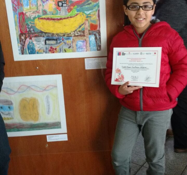 Alumno del Colegio Arturo Matte Larraín supera a más de mil niños en concurso internacional de pintura