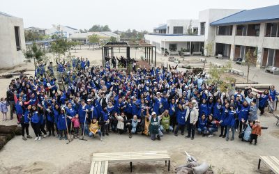 Fundación Mi Parque y Banco Bice apoyan labores de hermoseamiento del colegio Eliodoro Matte Ossa