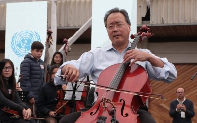 Yo-Yo Ma visitó colegio SIP durante su gira en Chile