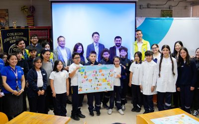 Estudiantes del Colegio Jorge Alessandri Rodríguez lideran la conciencia ambiental en Renca con innovador juego educativo de Japón