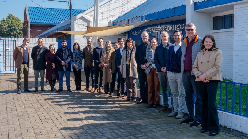 Colbún visita el Colegio Jorge Alessandri Rodríguez para conocer de cerca su labor educativa